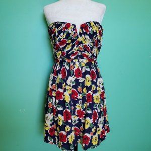 Kimchi Blue floral strapless dress